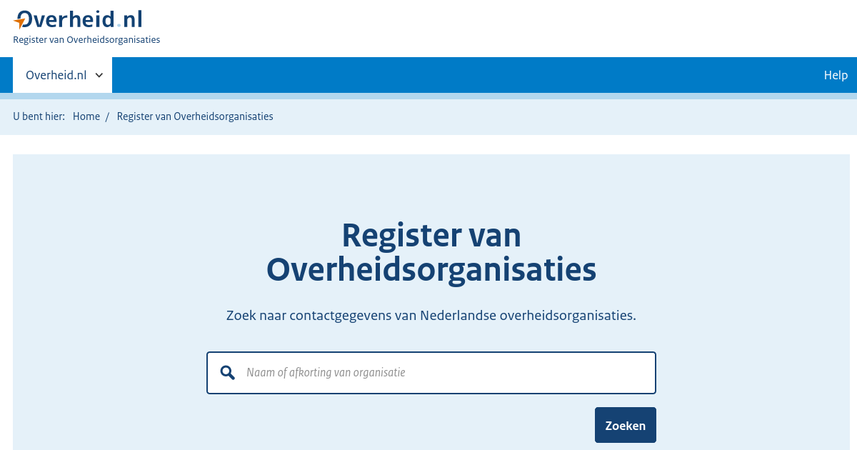 Contactgegevens Regionale Samenwerkingsorganen | Overheid.nl